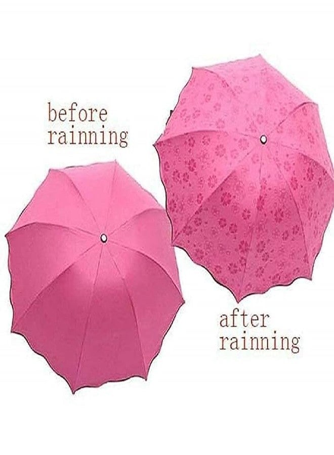 BRIGHTZONE Light And Beautiful Travel Magic Umbrella, Water Contact Gets Pattern Automaticly, Strong, Cute Designs, Folding Umbrella for Rain, Sun 2 Persons Adult Kids & Women - Image 4